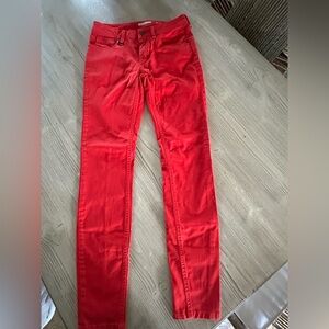 Burberry Red Skinny Jeans